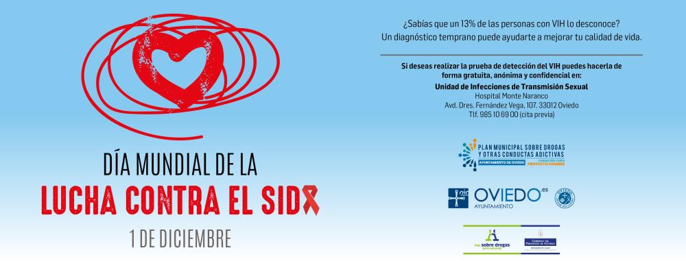El de Oviedo se iluminará mañana de rojo por el Día Mundial de la lucha el VIH-Sida - Novedades - Oviedo Recover